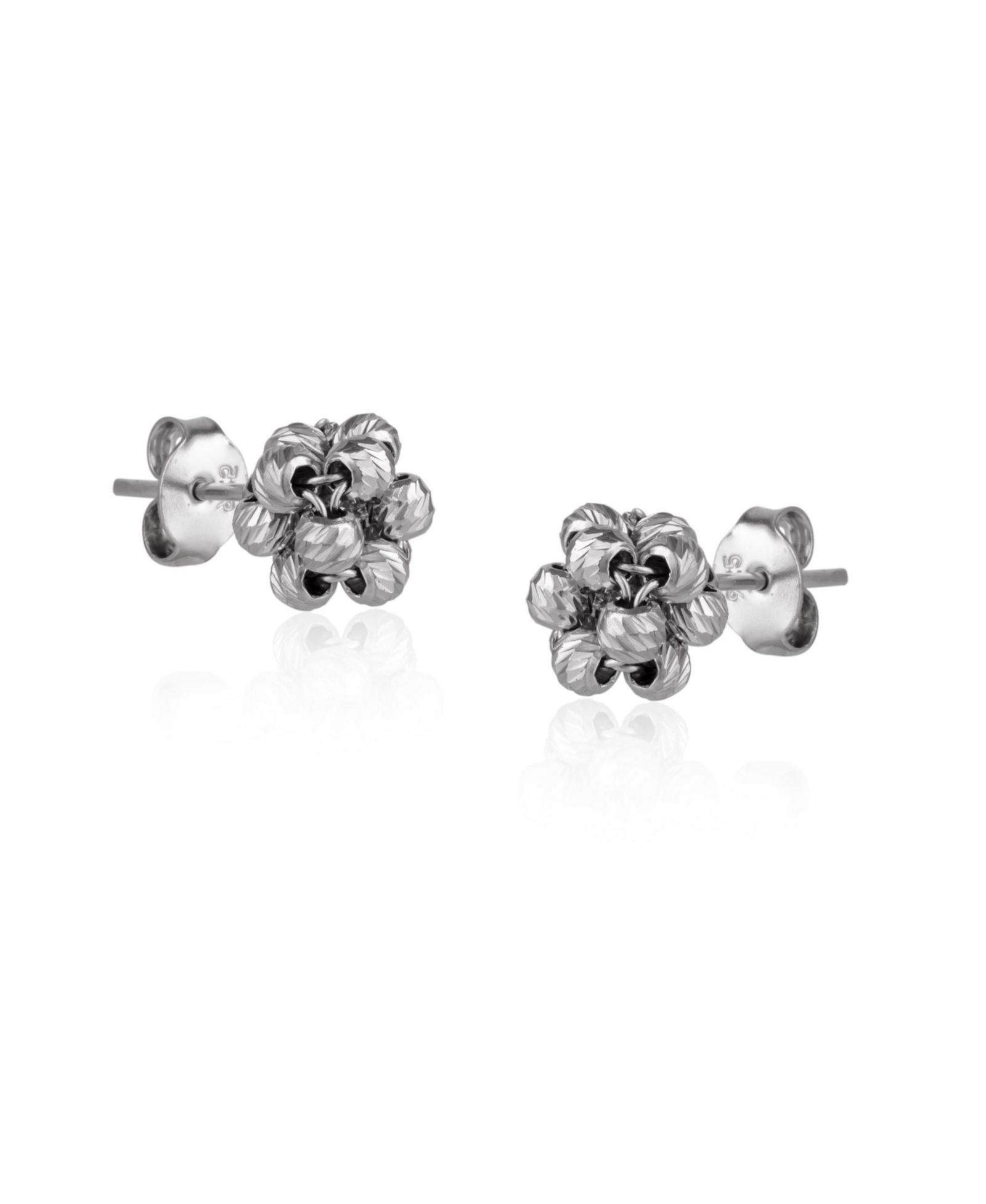 Серьги-гвоздики Spero London Sterling Dorissa с бисером, серебро
