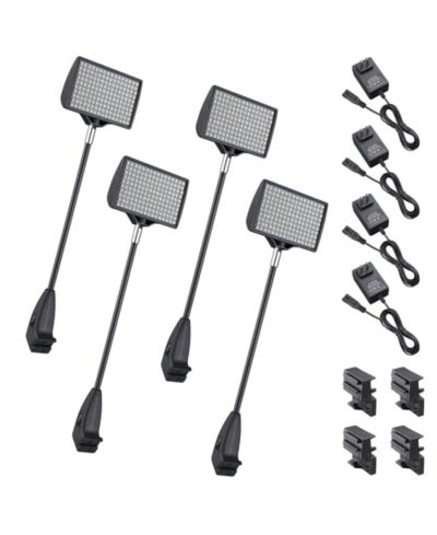 Светодиодный прожектор 12W LED для выставок 6500K Popup Booth Exhibit Back Drop Lighting, 4 Pack