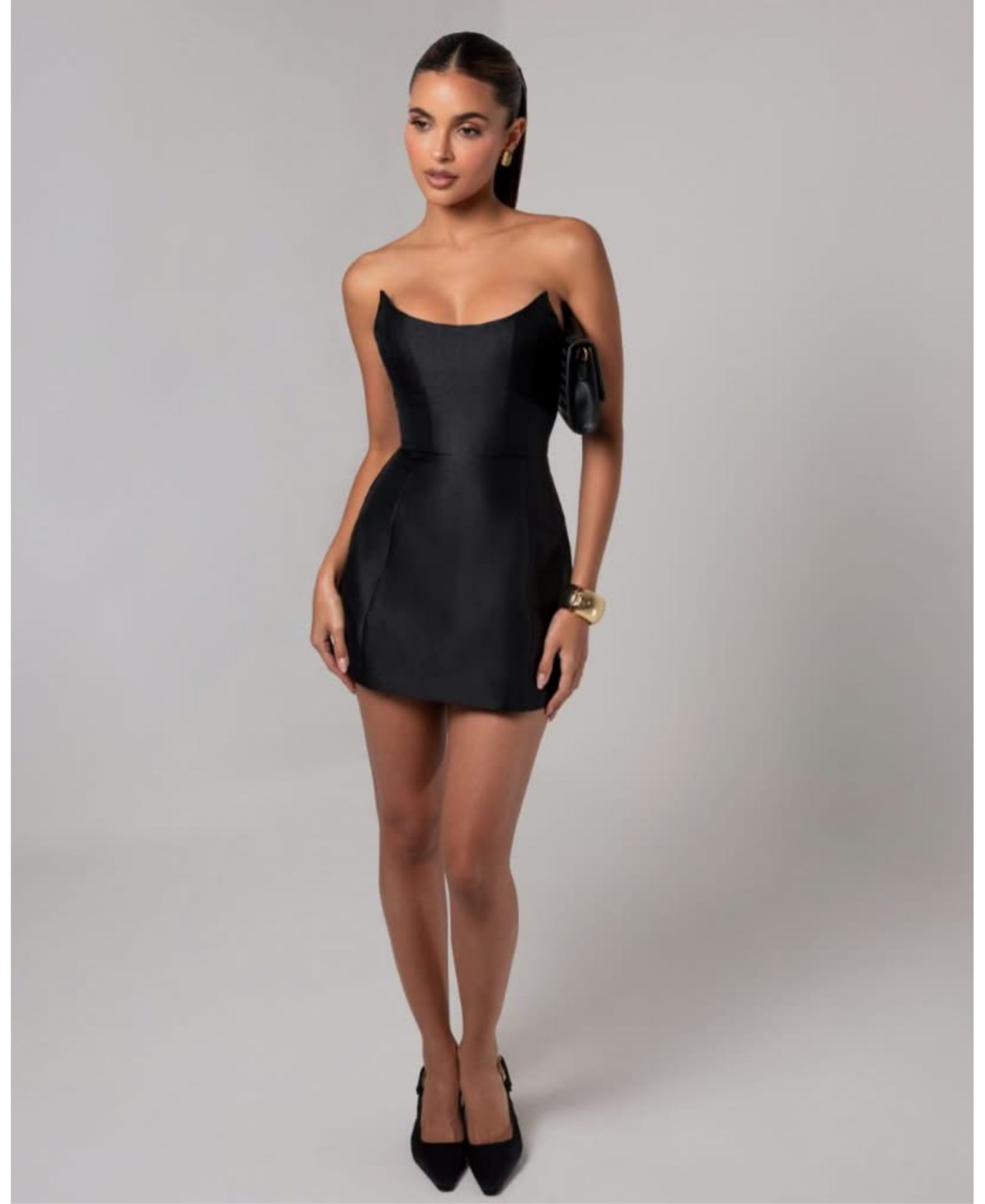 Женское мини-платье Heiress Beverly Hills Strapless Sheen Corset