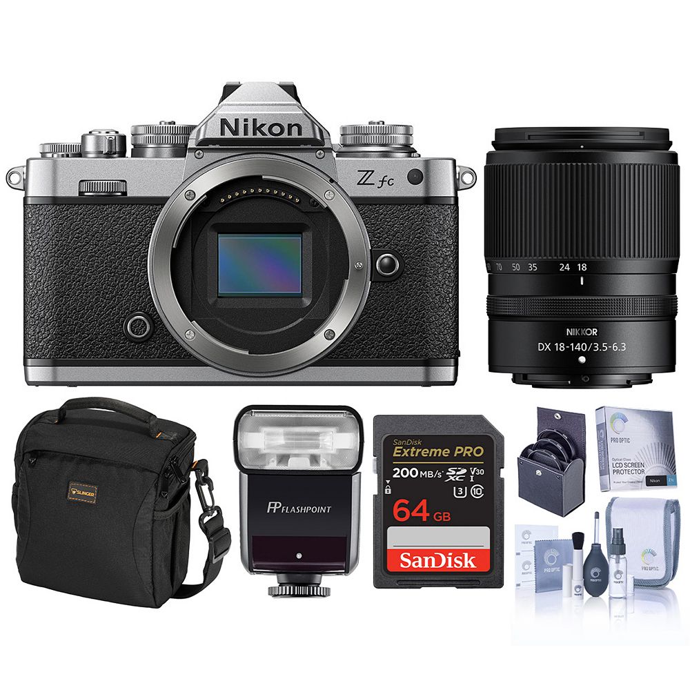 Nikon Z fc DX-Format Mirrorless Camera with NIKKOR Z DX 18-140mm Lens and Accessories Bundle