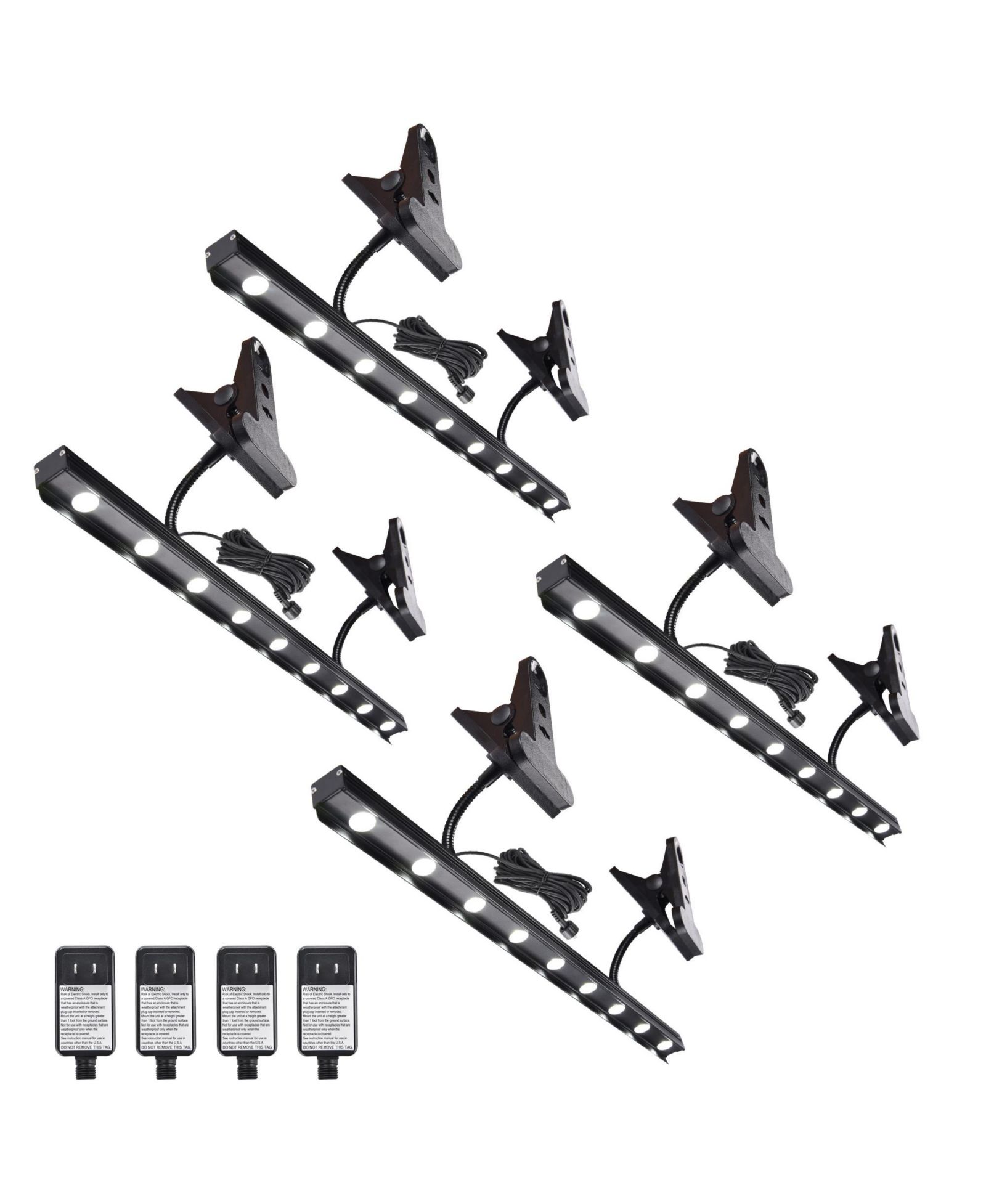 Yescom Instahibit Adjustable LED Light for Retractable Banner Stand Trade Show 4 Packs