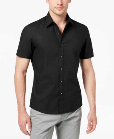 Мужская рубашка Michael Kors Solid Stretch Button-Front