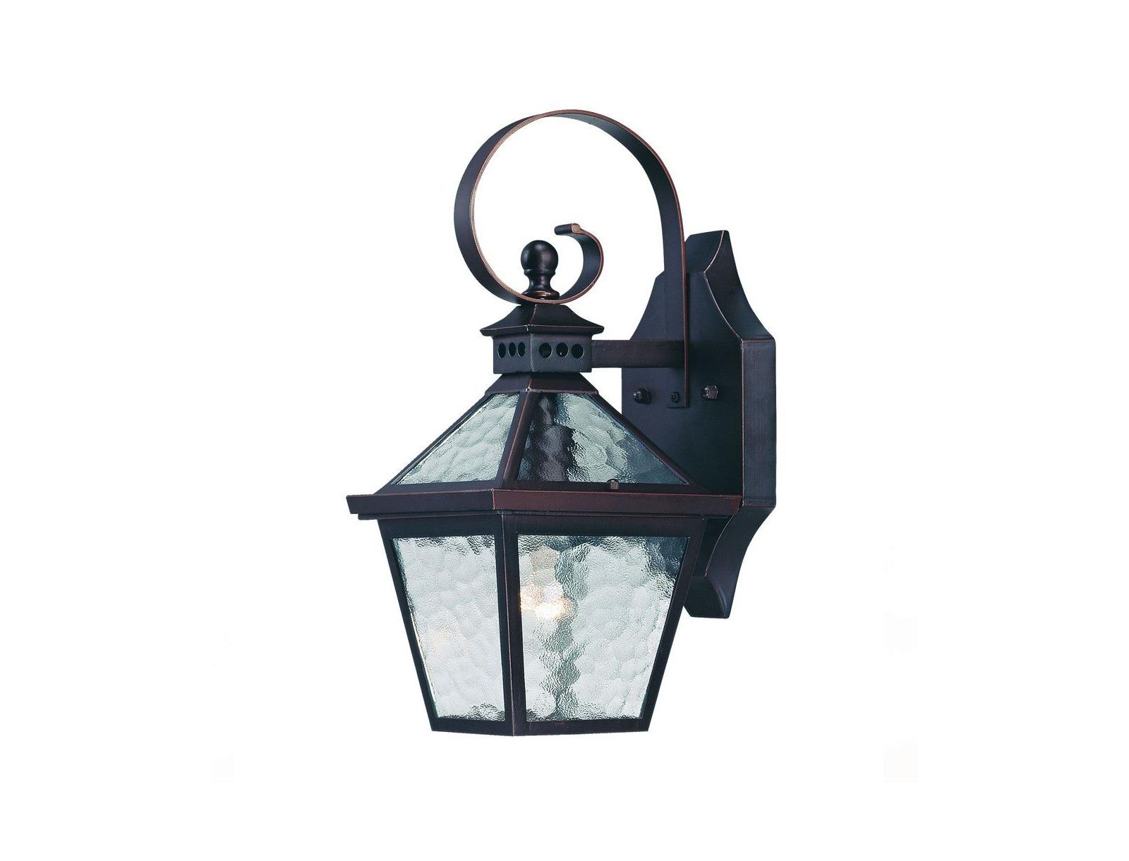 Slickblue Hammered Glass Wall Light for Entryway Hallway or Bathroom