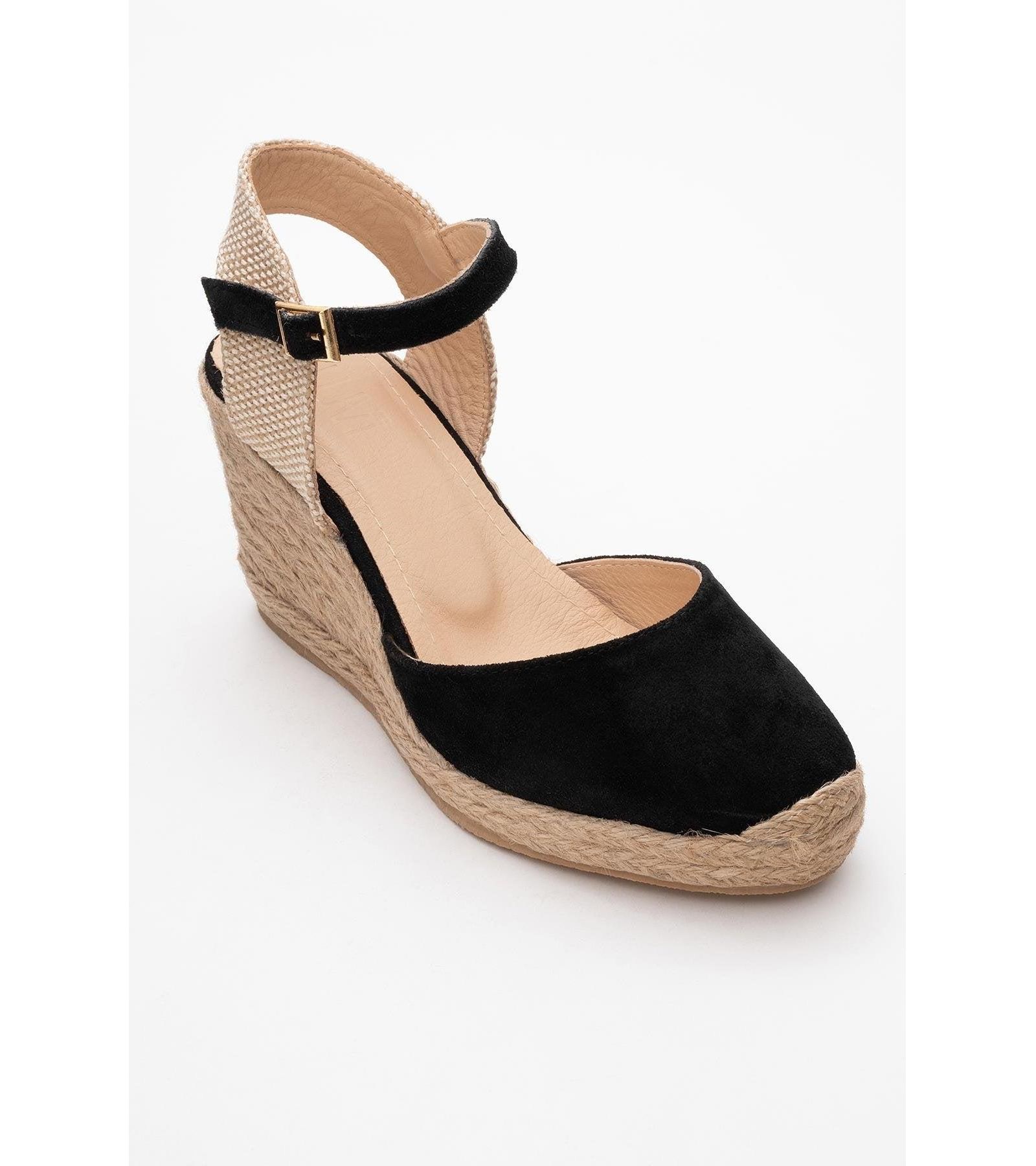 Sinta Suede Leather Platform Espadrille (Women)