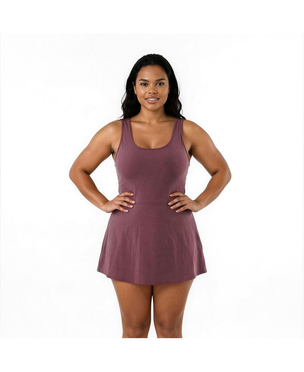 Calypsa Plus Size платье-танкини с регулируемыми лямками