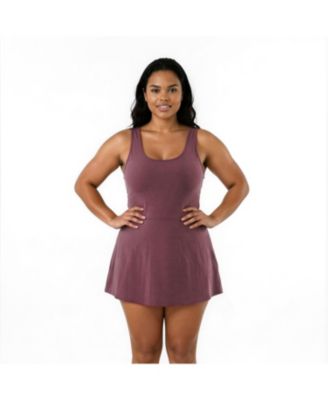 Calypsa Plus Size платье-танкини с регулируемыми лямками