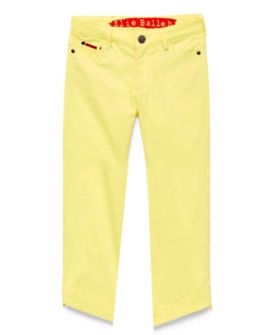 Elie Balleh мужские брюки из твилла Slim Fit, желтые