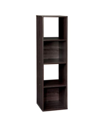Closetmaid Decorative Stackable 4-Cube Cubeicals Organizer Storage, Espresso