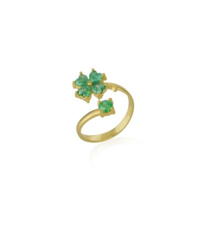 Кольцо Spero London Four Leaves Clover Luck Sterling