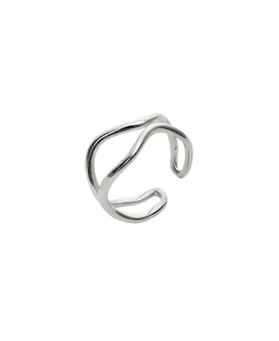 Кольцо Spero London Wavy Lines Sterling Wave