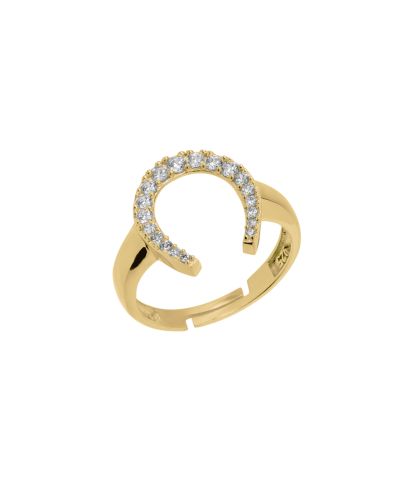Spero London Sterling Horseshoe Equestrian Ring