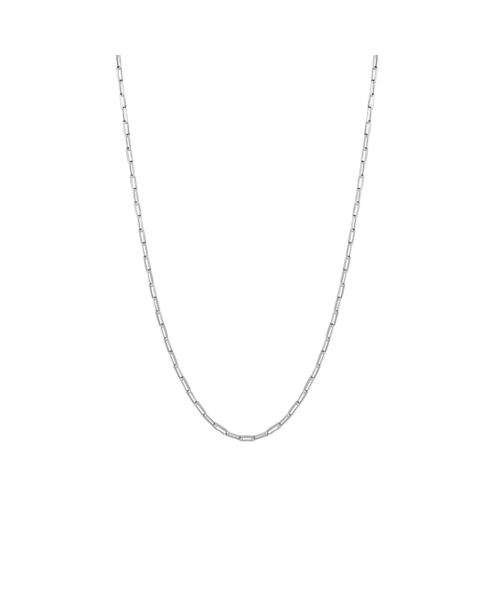 Spero London Rectangular Link Chain Sterling Necklace