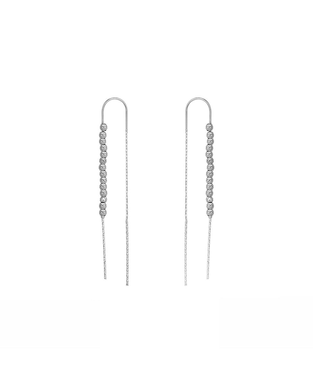 Spero London Sterling Dorica Chain Bead Drop Earring