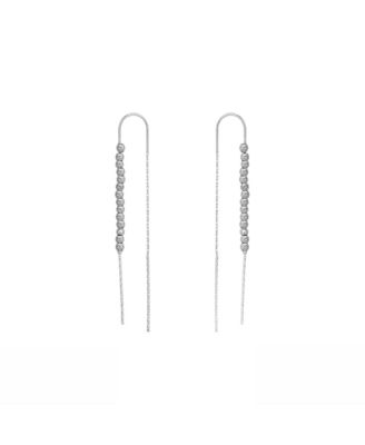 Spero London Sterling Dorica Chain Bead Drop Earring