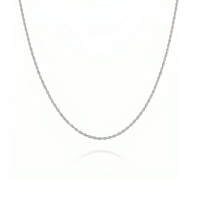 Spero London Sterling Silver Rope Chain Necklace