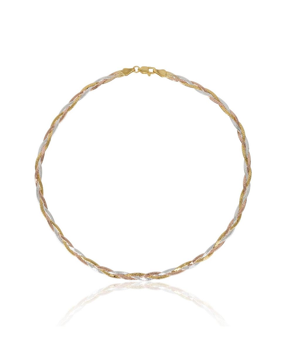 Spero London and Spiral Sterling Flat Necklace