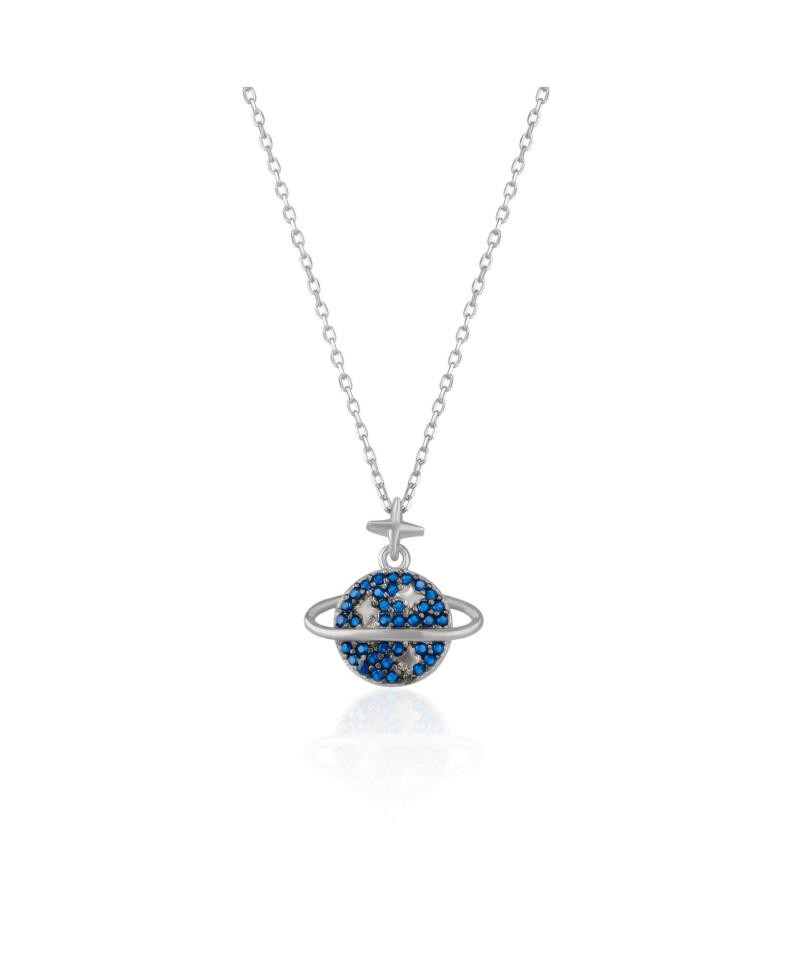 Золотое ожерелье Spero London Saturn Jewelled Sterling