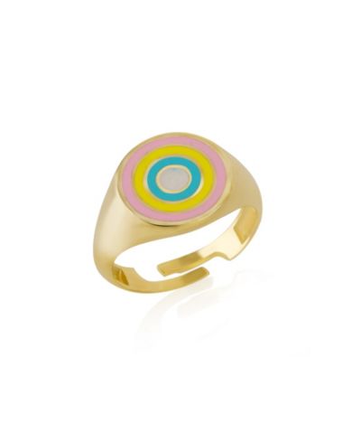 Печатка Spero London Enamel Round Sterling