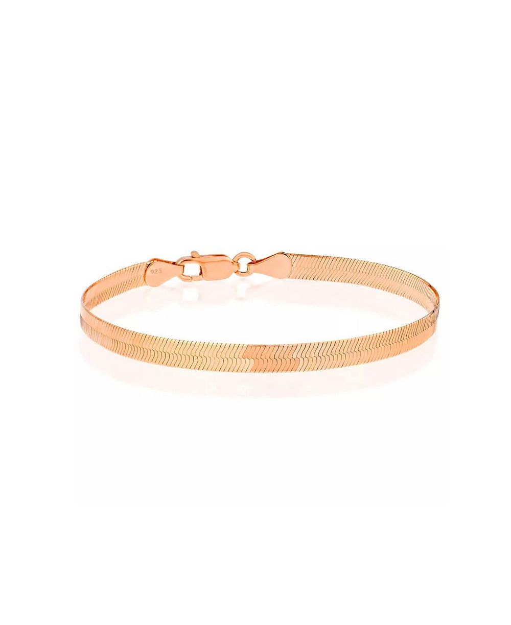 Spero London Italian Herringbone Sterling Chain Bracelet