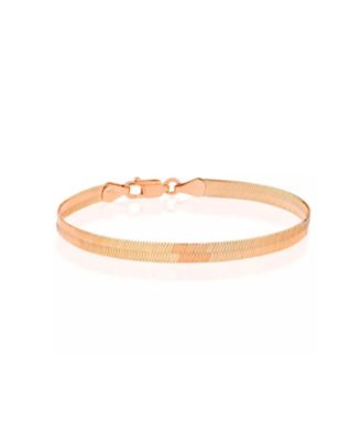 Spero London Italian Herringbone Sterling Chain Bracelet