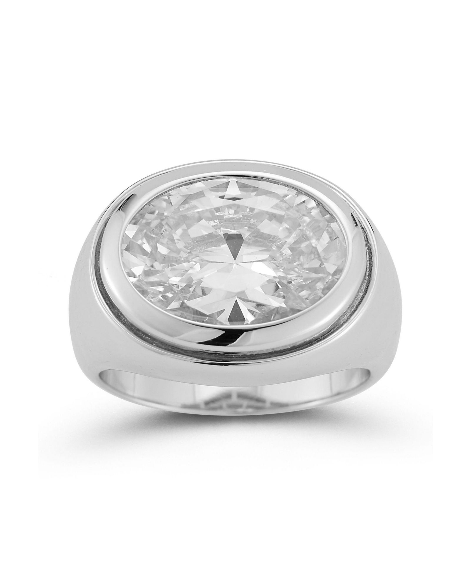 Кольцо Rachel Zoe Plated Sterling Oval Signet Ring