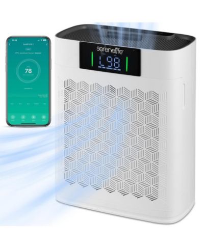 SereneLife High-Performance Air Purifier with Sleep Mode, Automatic Mode, and Filter Replacement Reminder for Bedrooms, Offices, and Living Rooms