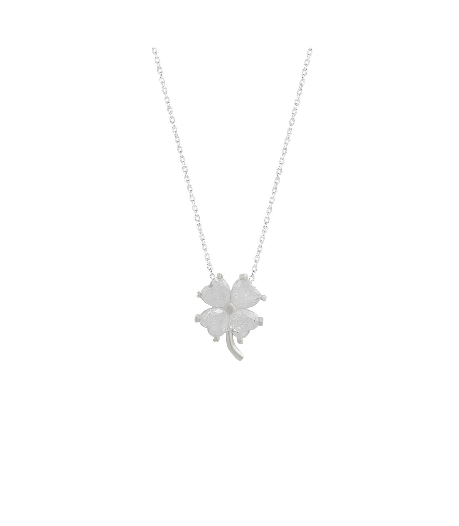 Серебряное ожерелье Spero London Four Leaf Clover Sterling Necklace