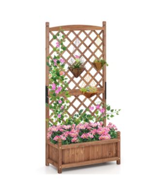 Приподнятая садовая грядка 60 Inch Tall с решеткой Diamond Lattice