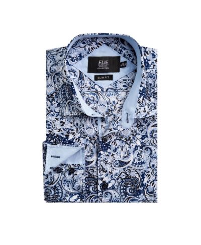 Elie Balleh Big Boys Slim Fit Printed Shirt
