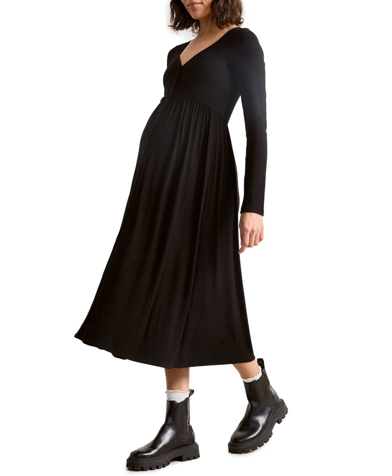 Платье HATCH Collection Maternity Softest Rib Nursing Friendly