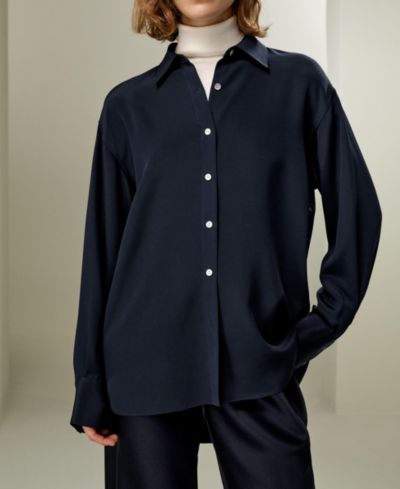 Женская шелковая рубашка LILYSILK The One Relaxed Fit