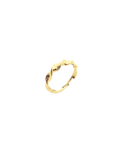 Spero London Helical Sterling Ring Lightly Twisted Ring
