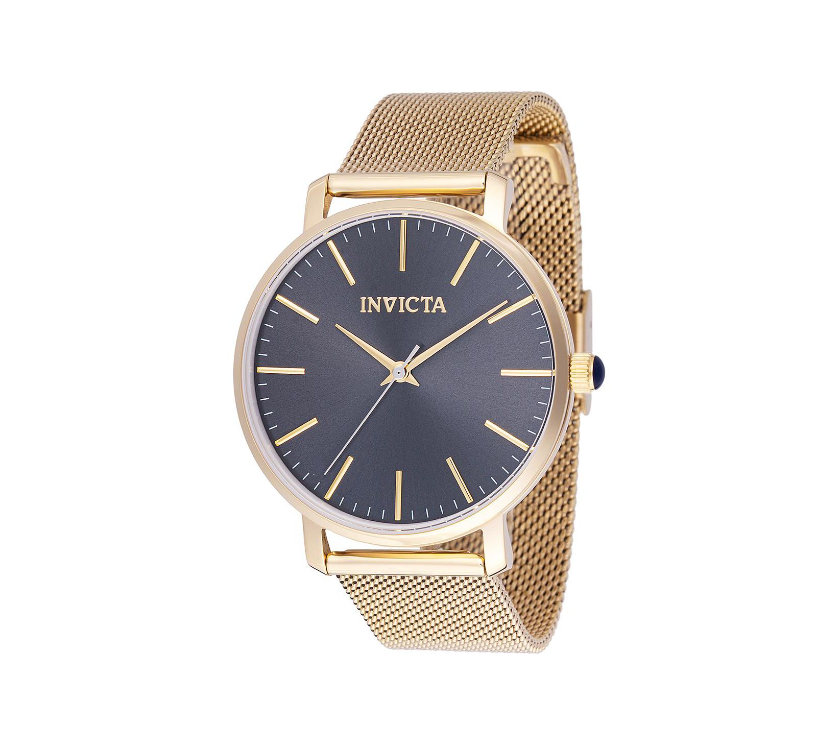 Invicta Женские часы Angel Quartz 3 Hand Charcoal Dial 48845