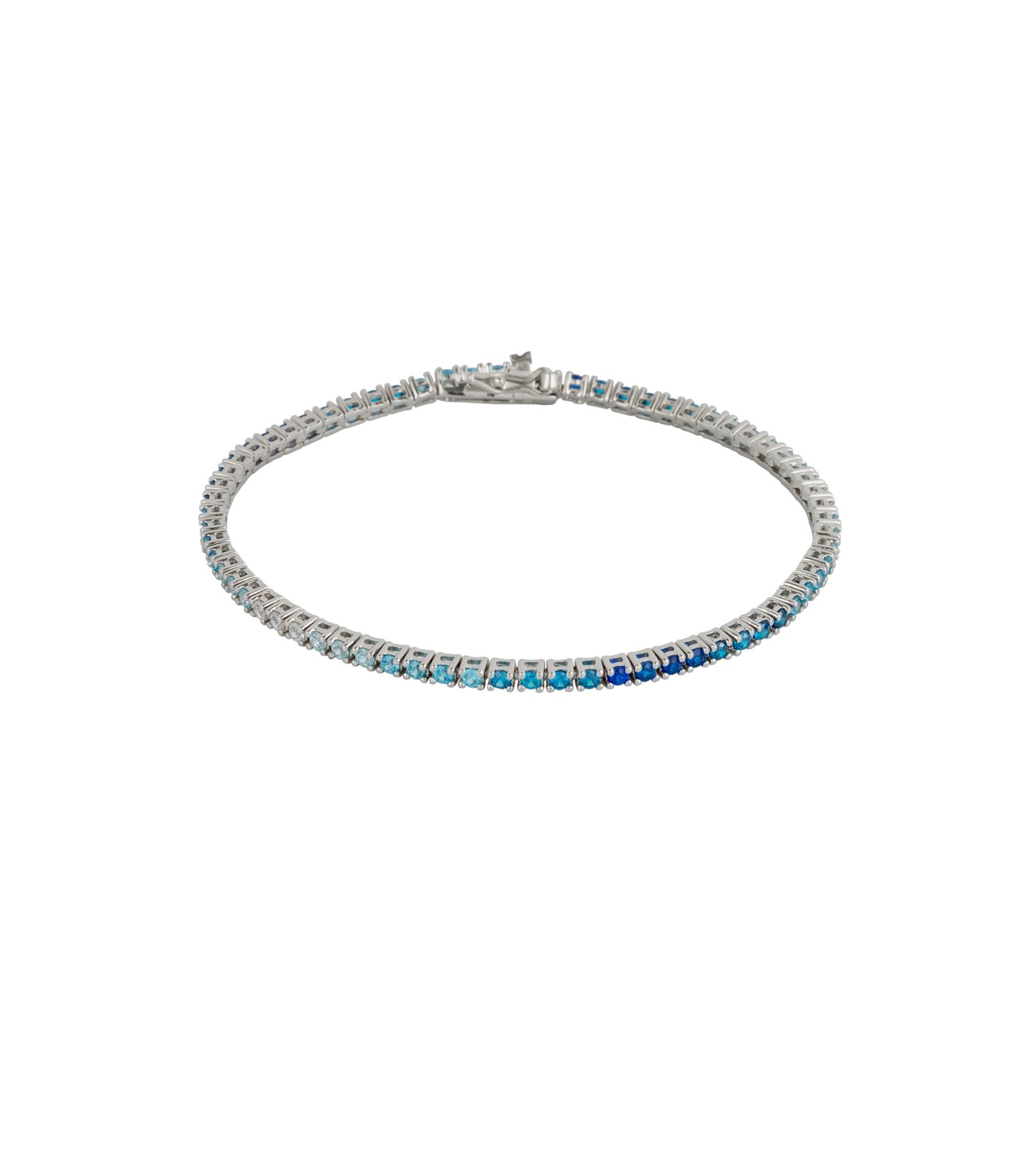 Spero London Sterling Gradient Fine Tennis Bracelet