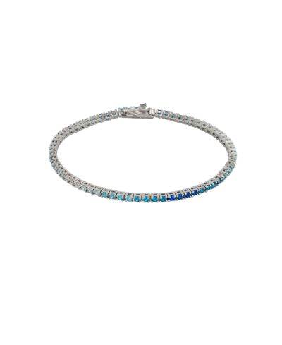 Spero London Sterling Gradient Fine Tennis Bracelet
