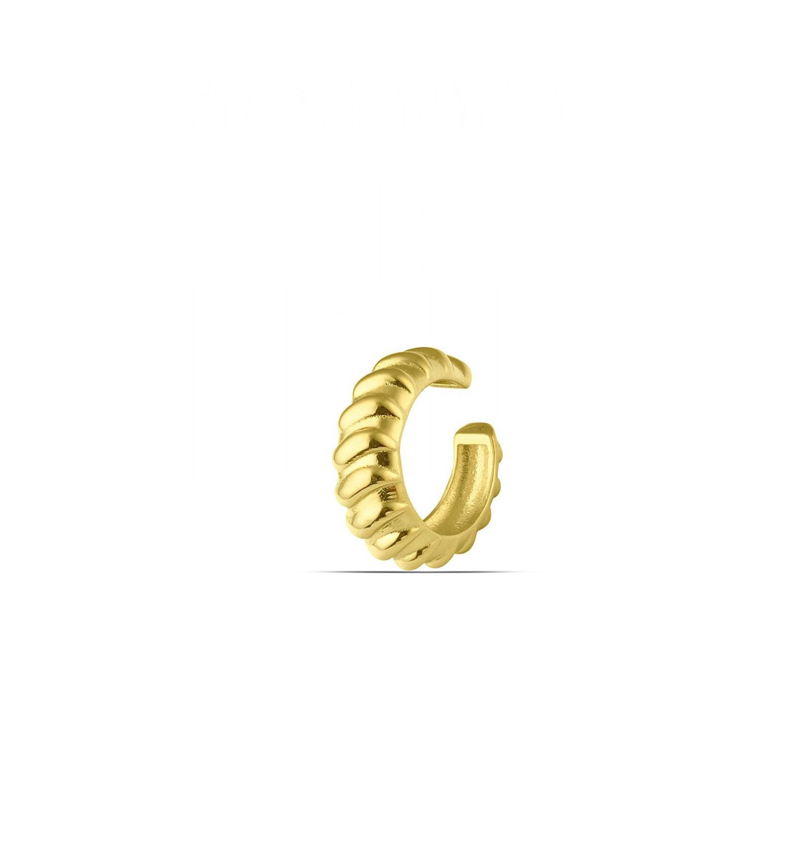 Spero London Серьга-кафф Croissant Sterling Silver без прокола