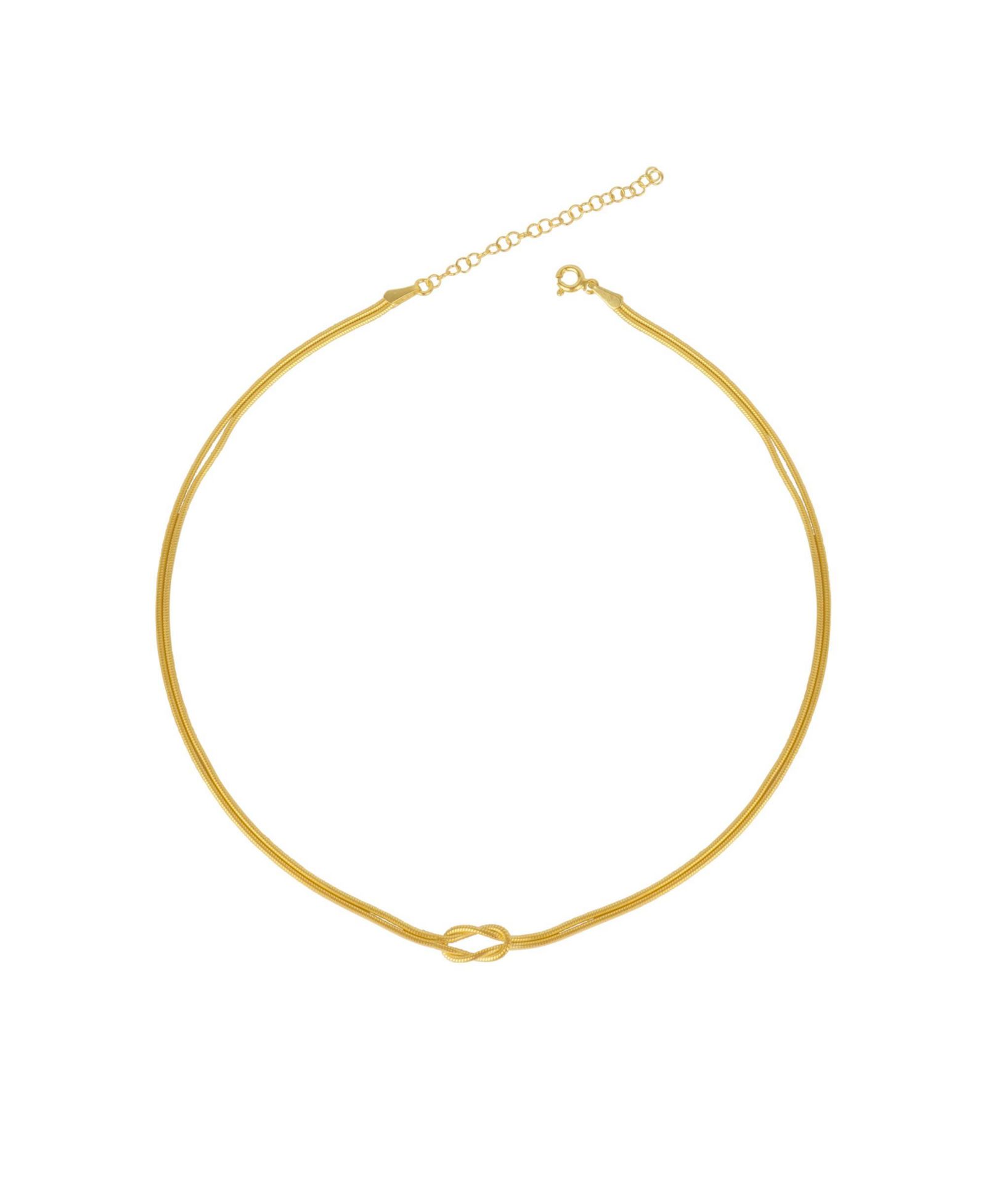 Ожерелье-чокер Spero London Knot Chain из стерлингового серебра