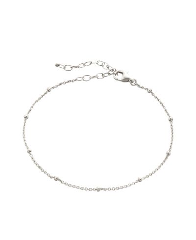 Spero London Fine Beaded Chain Bracelet Satellite in Sterling