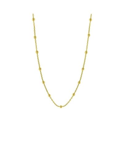 Spero London Bead Chain Sterling Satellite Necklace