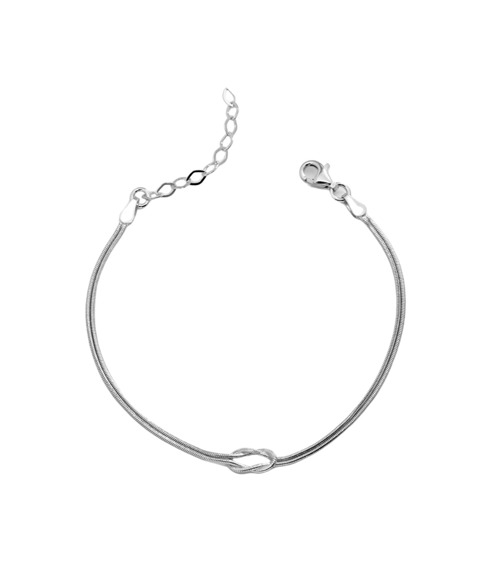 Браслет Spero London Sterling Snake Chain Knot
