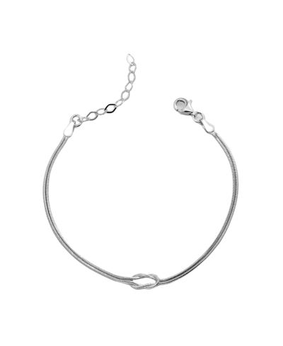 Браслет Spero London Sterling Snake Chain Knot