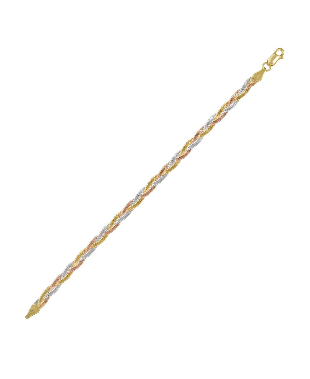 Spero London and Spiral Sterling Flat Bracelet