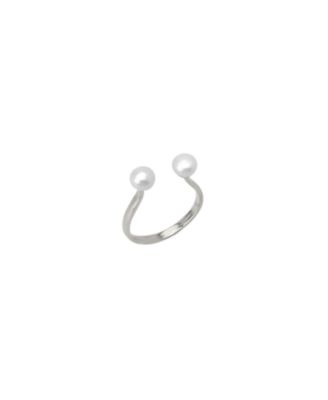 Spero London кольцо Double Pearl Sterling Open