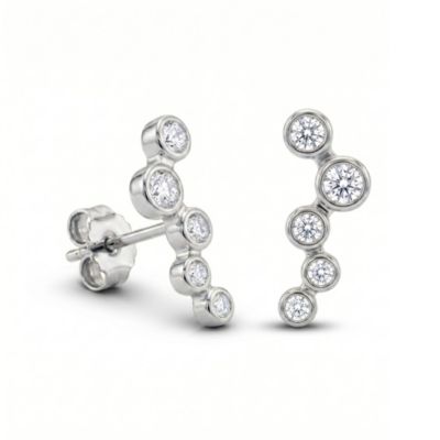 Spero London Star Cluster Stud Earring Sterling