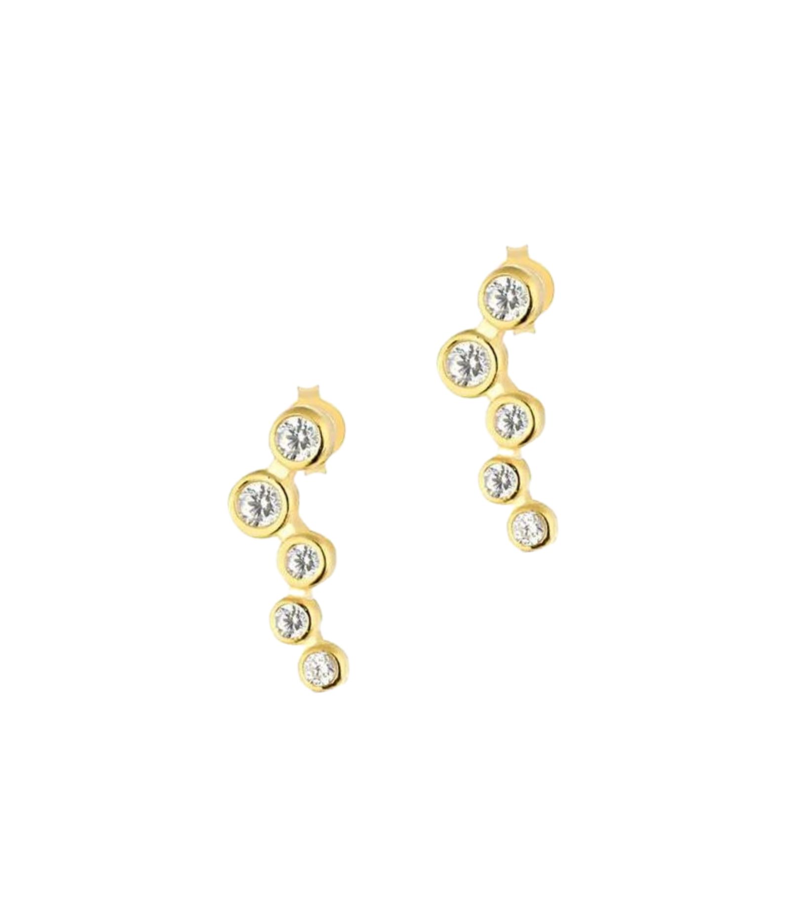 Spero London Star Cluster Stud Earring Sterling