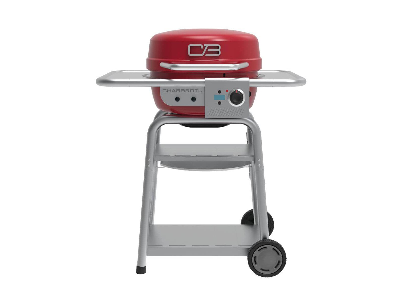Char-Broil Bistro Pro Electric Grill and Griddle with Charcoal Mode - Red
