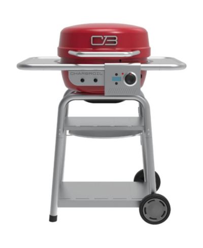 Char-Broil Bistro Pro Electric Grill and Griddle with Charcoal Mode - Red