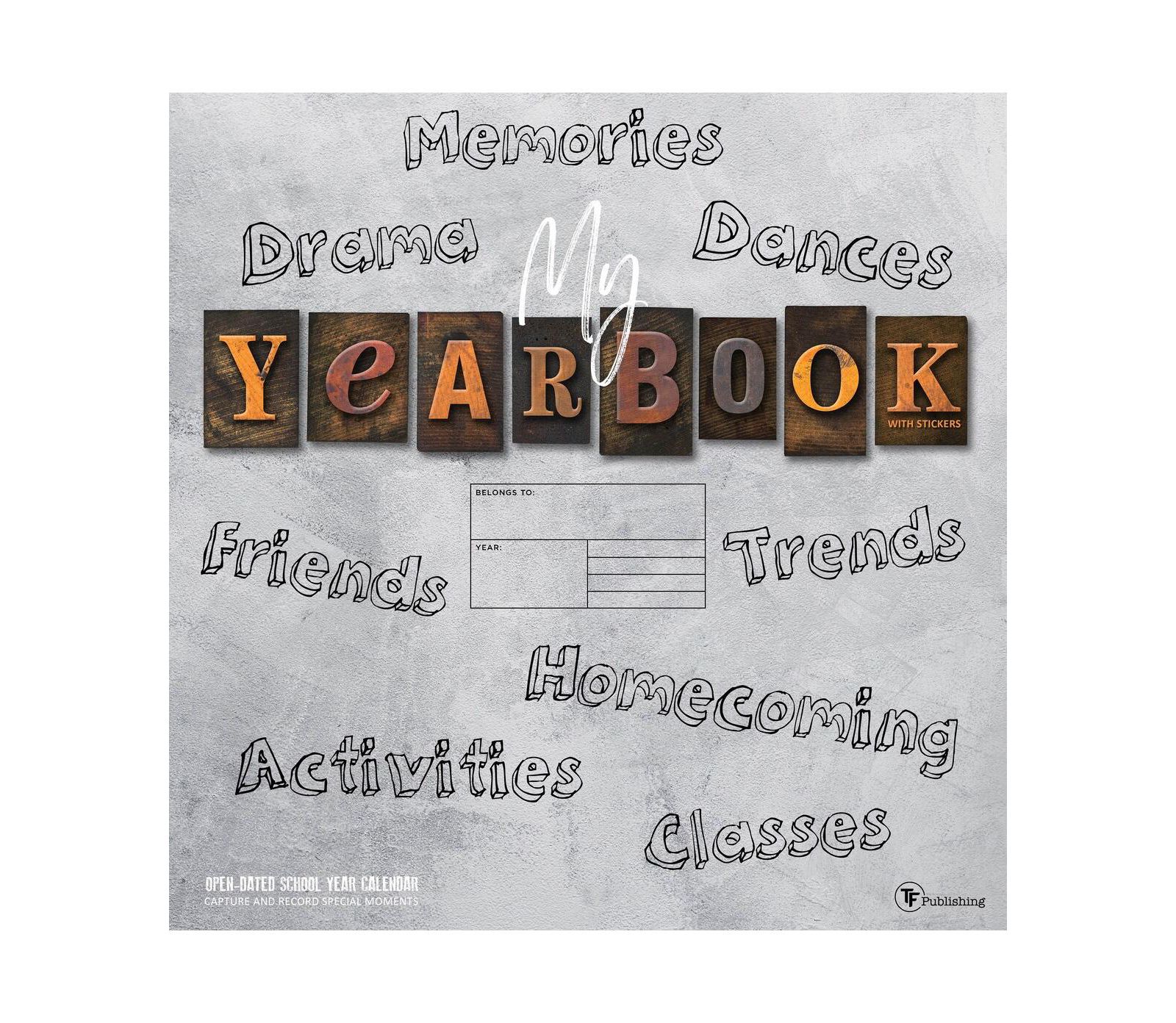 My Year Book Undated Memory 12"x12" Wall Calendar