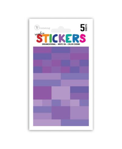 Rainbow Write-on Planner Color Coded Stickers