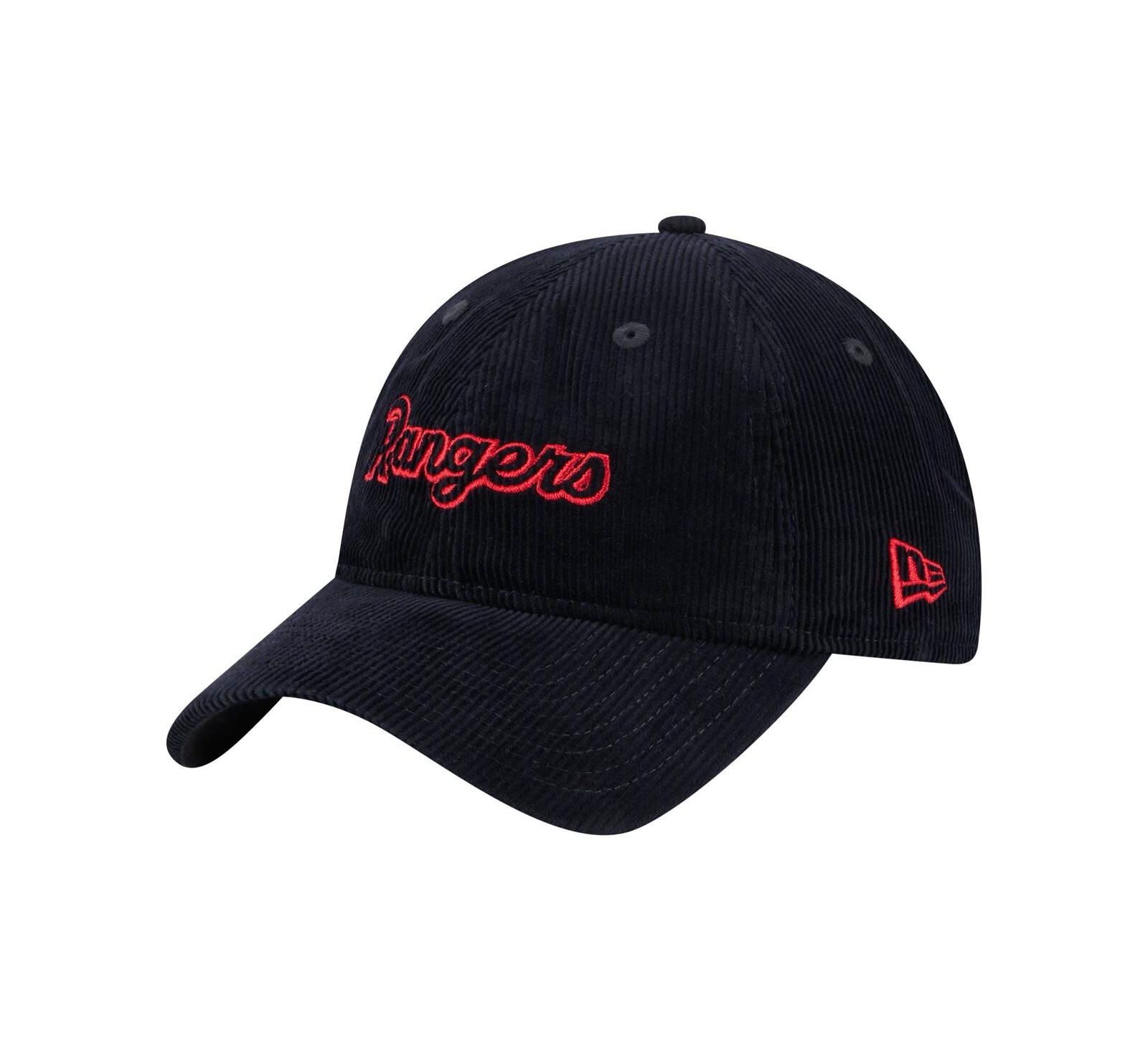 Женская кепка New Era Dark Blue Texas Rangers Corduroy 9TWENTY